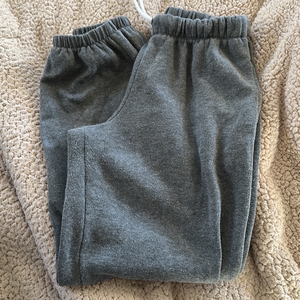 Grey sweatpants